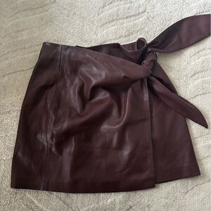 Mango Pleather Skirt